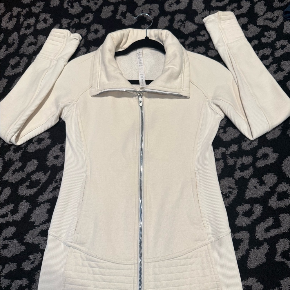 Lululemon Cream Zip-Up Jacket